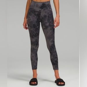lululemon Align High-Rise Pant 25" size 4 Diamond Dye Pitch Grey Graphite Grey